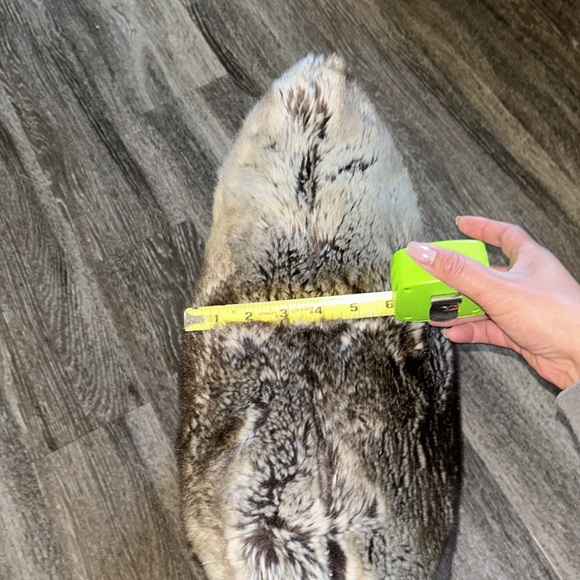 Brown fur throw pillows from WEST ELM - Picture 4 of 4